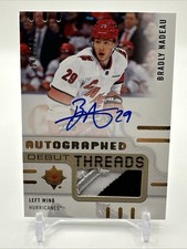24-25 UD Ultimate Collection Debut Threads Patch Auto Bradly Nadeau /199 Rookie