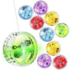1/2/5/10 LED Light-Up Yo-Yo Toy – Plastic Clutch Mechanism, Trick YoYo for Kids
