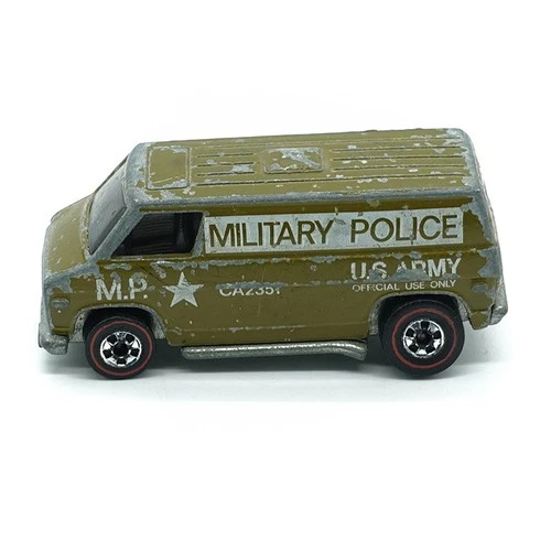 1970s Hot Wheels Redline Military Police Green Super Van HTF RARE original