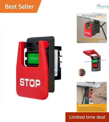 Dual Voltage Paddle Switch 28A Large Emergency Power Tool On-Off Safety