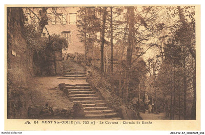 ARIP12-0800-67 - MONT Ste-Odile - The convent - chemin de Ronde