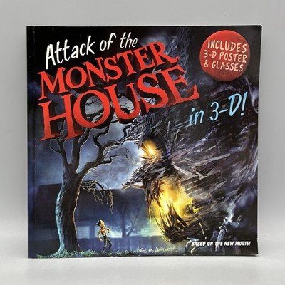 Attack of the Monster House by Lara Bergen w/ Uncut 3D Glasses & Attached Poster