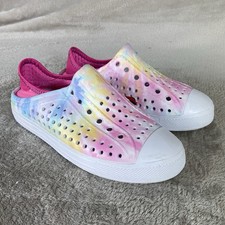 Skechers Foamies Guzman Girls Kids Water Sandals Size 9 Pink White Slip On NEW