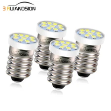 Ruiandsion E10 LED Screw Base Flashlight Bulb AC 3V 4.5V 6V 12V 24V