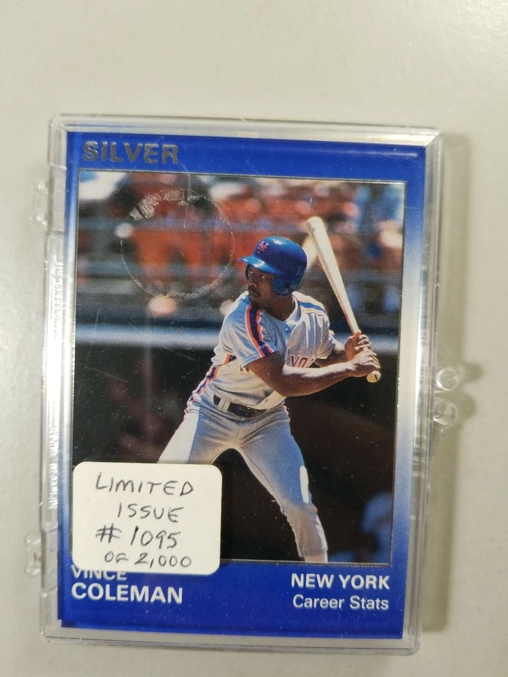 Vince Coleman 1991 Star Company St Louis Cardinals 9-card Silver, #BC13 - Image 2 of 4