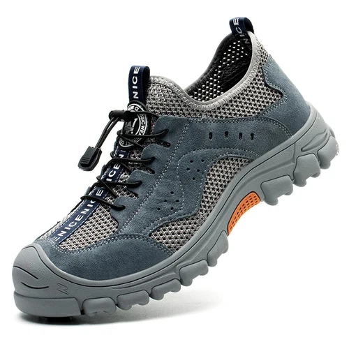 Scarpe Antinfortunistiche Uomo Estive Punta Acciaio Protezione Scarpe da Lavoro Traspiranti - Foto 32 di 32
