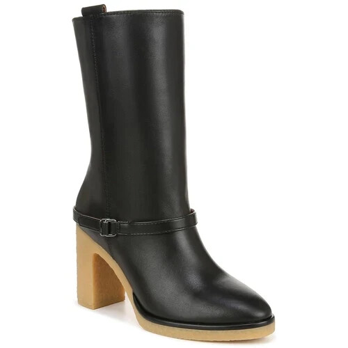 Franco Sarto Women's Paxton Mid Calf Heeled Gum Sole Boots