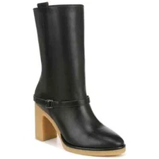 Franco Sarto Women's Paxton Mid Calf Heeled Gum Sole Boots