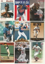 Huge 30 + different MATT LAWTON cards lot 6 RC 1996 - 2005 Twins Indians Pirates
