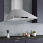 30 inch Wall Mount Range Hood Stainless Steel 700CFM Stove Vent Touch Panel LEDs