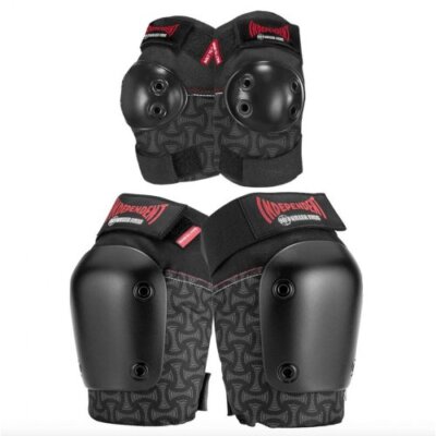187 x unabhängiges Sicherheitspad Set Ellbogen Knie Combo Pack schwarz