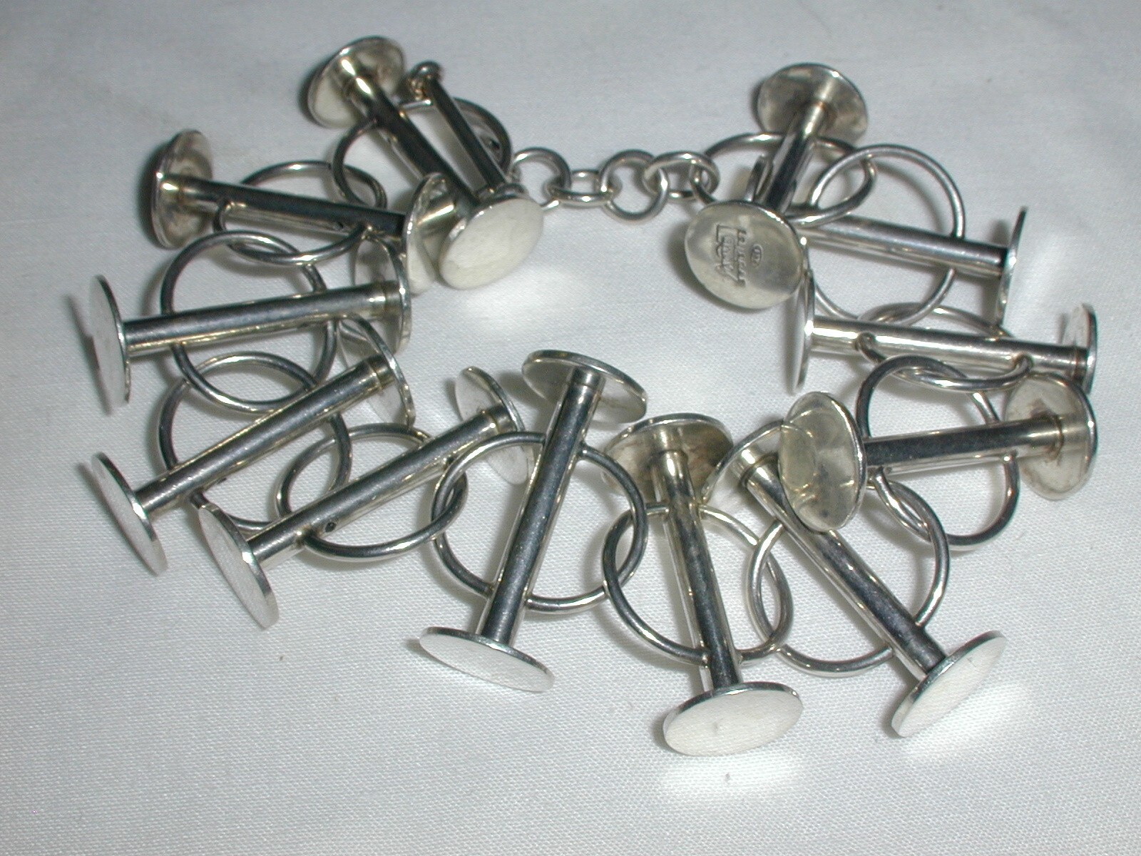 Vintage ACME Studio Osmosis Sterling Silver Bracelet by Adrian Olabuenaga - 7.5 Inches