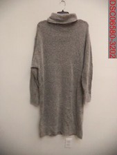 Pre-Owned - H&M Women's Grey Turtle Neck Long Sleeve Sweater Dress, Size S