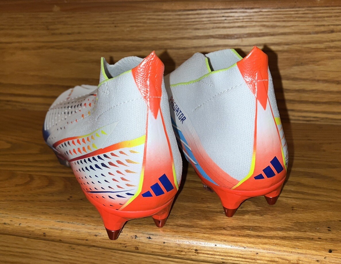 Adidas Predator Edge+ SG Soccer Cleats GW1035 Men's US 11 White