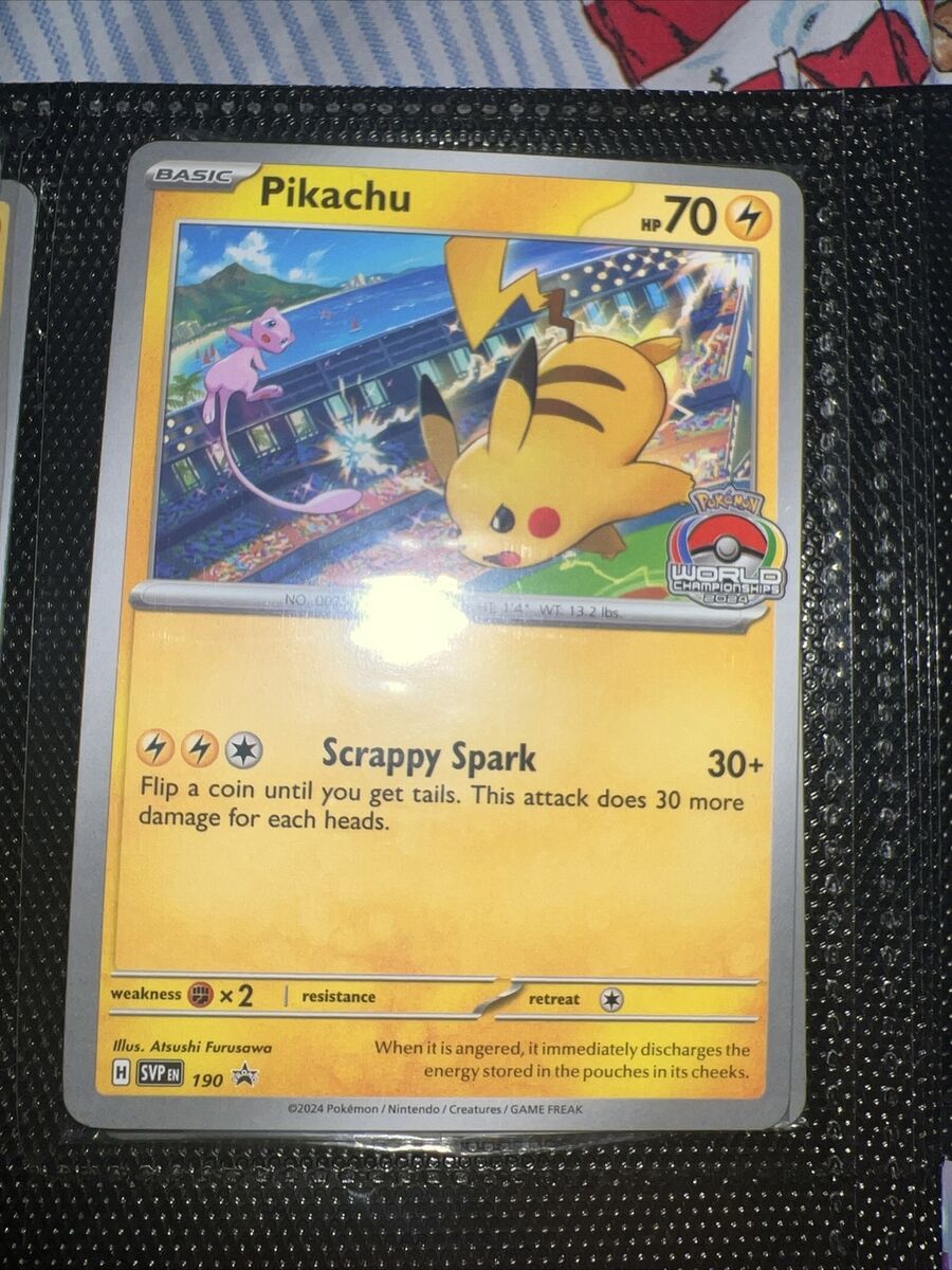 Pikachu 2024 World Championships SVP EN 190 (PROMO) (Sealed Pikachu 2024 World Championships SVP EN 190 (PROMO) (Sealed