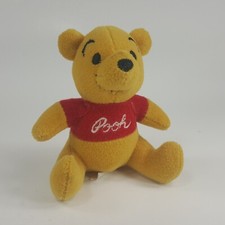 Disney Winnie The Pooh Stuffed Plush Red Sweater 4  QHH6W