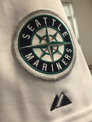 MICHAEL SAUNDERS SEATTLE MARINERS #55 MAJESTIC PRO AUTHENTIC MLB SIGNED JERSEY - Picture 24 of 24