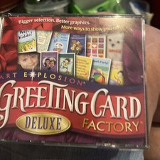 Art Explosion Greeting Card Factory Deluxe Windows 95 98 NT 2000 Pc