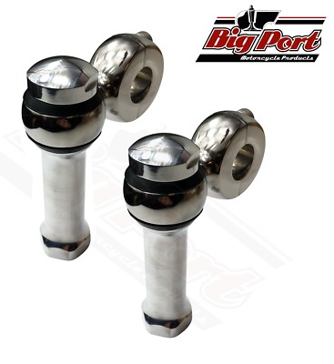 Edelstahl Rund Top Motorrad 1'' Lenker Hochriser Bobber Häcksler