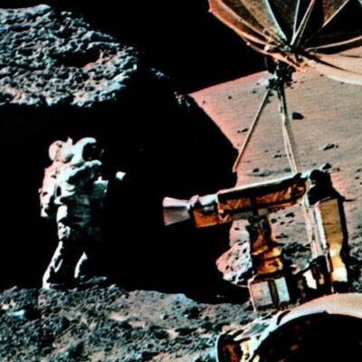 Apollo 17 Postcard 1972 Moon Landing Astronaut Scientist Harrison H. Schmitt