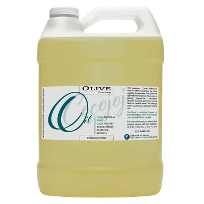 COCOJOJO Olive oil 7 LB premium grade extra virgin cold press unrefined raw non-gmo bulk