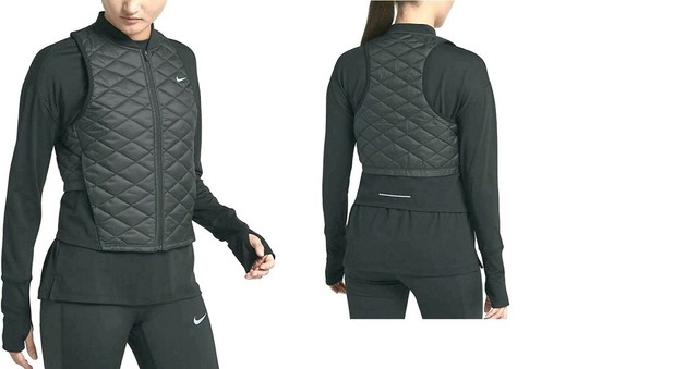 Nike AeroLayer Women's Running Vest BLACK MEDIUM | eBay