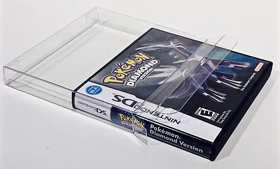 10x Box Protectors For NINTENDO DS Video Games (NTSC ONLY, NOT PAL) Clear Cases