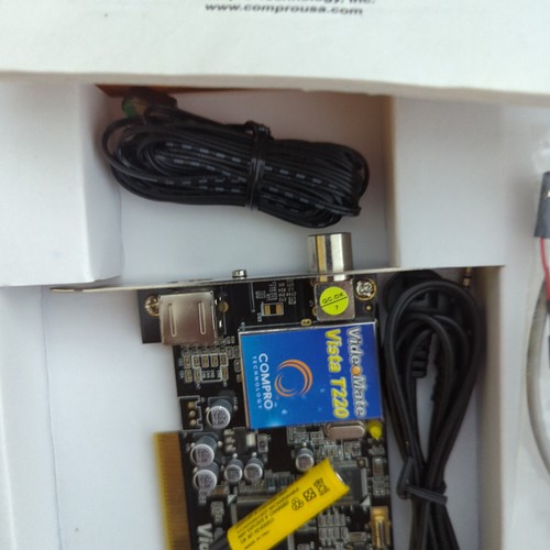 Videomate Vista T220 Tuner TV Capture Karta PCI NOWA w pudełku nigdy nie używana 1080i HD - Zdjęcie 4 z 6
