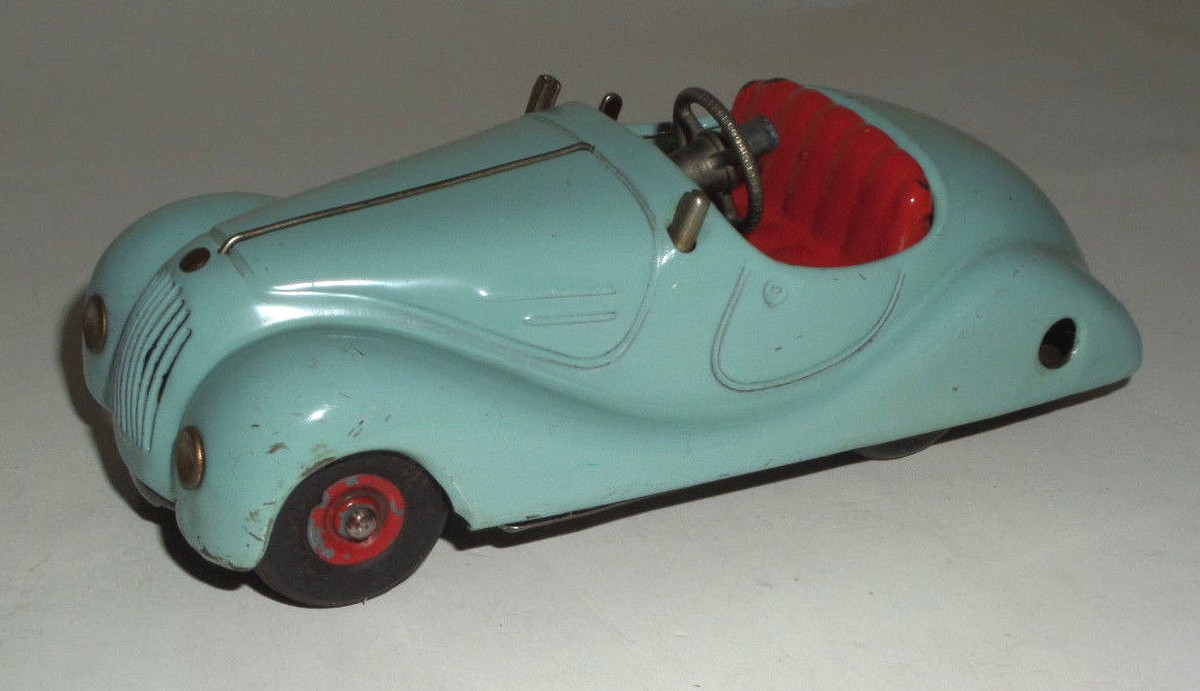 ORIGINAL VINTAGE 1940's SCHUCO AKUSTICO 2002 TIN WIND-UP KEY SKY