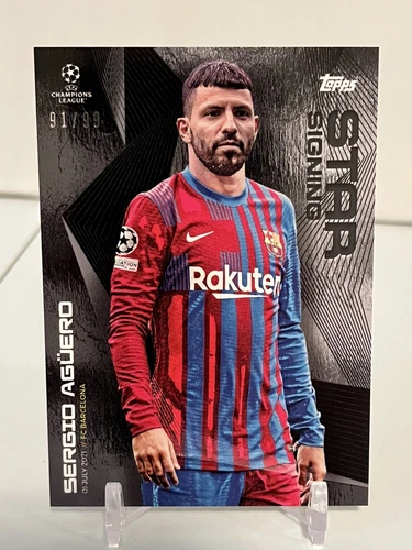 Sergio Aguero /99 Barcelona Summer Signings 2021-22 Topps