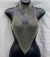 Chainmail  Fantasy Top and Collar Cosplay Costume Festival Renaissance  gift