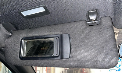 2012 BMW 550i OEM Left Hand Drivers Side Sun Visor Black Cloth 2010-2016