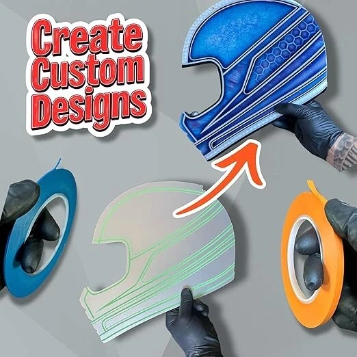 LiME LiNE 1/4" Cinta adhesiva de vinilo flexible Fineline para rayas - Paquete de 3 Foto 3 de 4