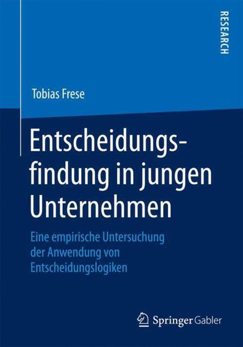 Thumbnail - Entscheidungsfindung In Jungen Unternehmen Tobias Frese Taschenbuch