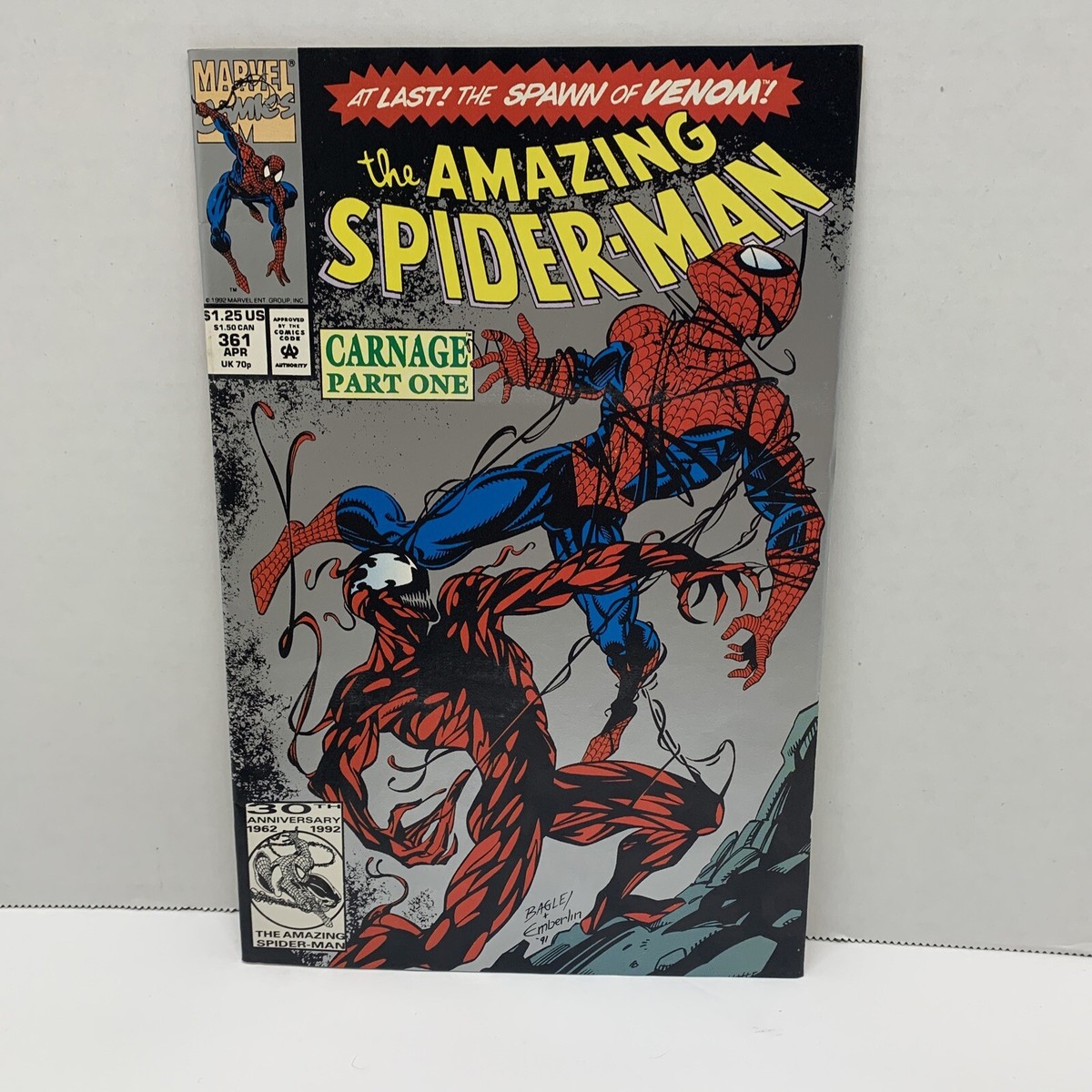 US The Amazing Spider-Man #361 Carnage Part One Comic Book