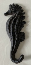 Seahorse Cast Iron Wall Hook For Towels Hats Leash Nautical Pool Bath Beach NEW