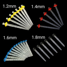 500Pcs Dental Quartz Fiber Screw Post Root Canal Pins 1.2 1.4 1.6 1.8 Core-Crown