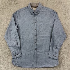 Jos A Bank Dress Shirt Mens Large Blue Heathered Tailored Fit Long Sleeve NWT