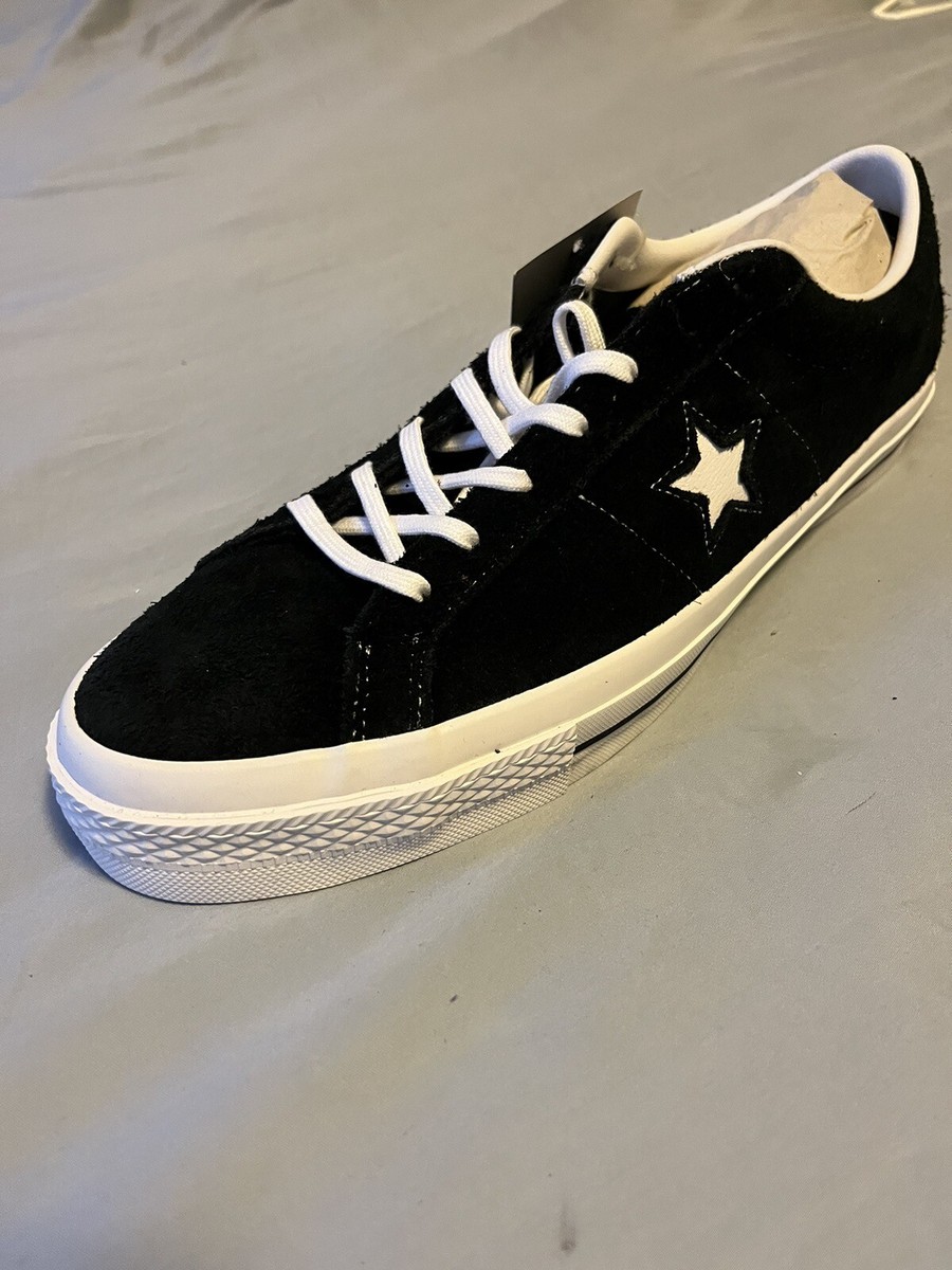 CONS One Star Pro Ox - suede Low Top Skate Shoes - Black CONS One Star Pro Ox - suede Low Top Skate Shoes - Black