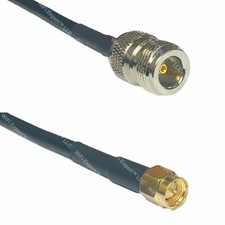 USA-CA LMR240 N FEMALE to SMA MALE Coaxial RF Pigtail Cable