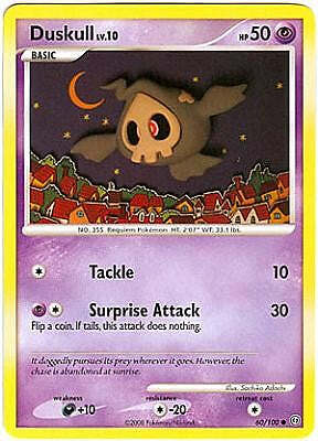 Pokemon Diamond and Pearl Stormfront Card - Duskull (C) 60/100