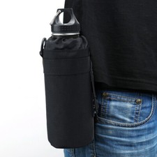 1x Tactical Water Bottle Bag Outdoor Military Hiking Belt Molle Kettle Pouch US