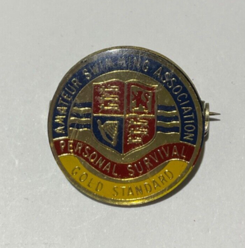 Vintage ASA and STA Swimming Pin Badges Swimmer badges X 5 plus SS Uganda badge. - Picture 7 of 7