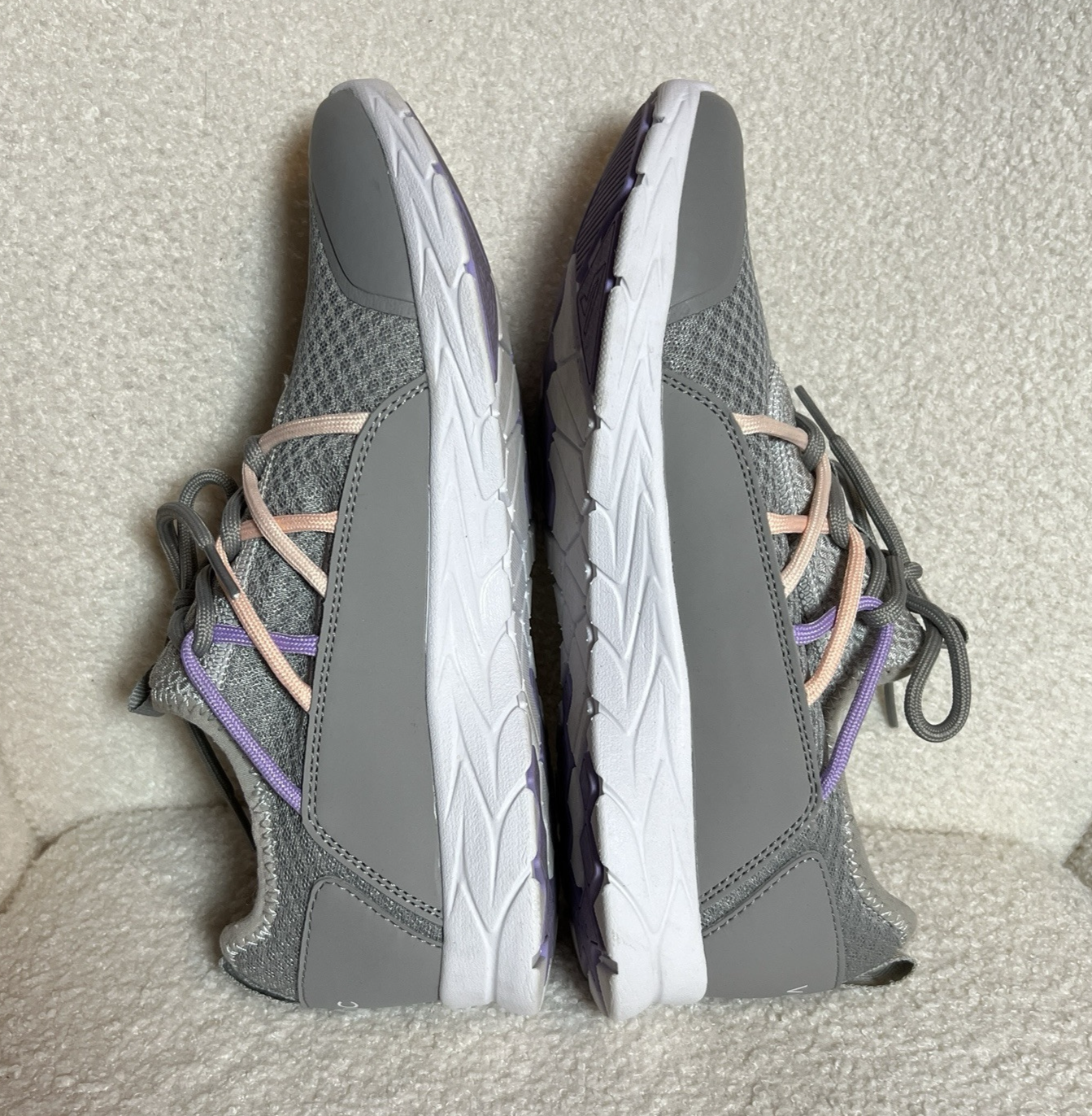 SAOLA Vionic Zeliya Sneakers Maglia Grigio Chiaro Donna Taglia 9 5