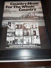 Harmony Records Rare Original 1969 Promo Poster Ad Framed!