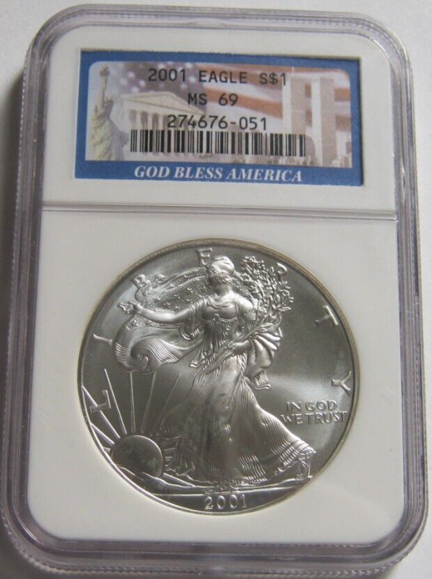 2001 NGC MS69 *Ultra-Rare 9-11-01 WTC Ground Zero Recovery AMERICAN ...