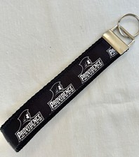 HANDMADE KEY CHAIN DECORATED with PROVIDENCE COLLEGE FRIARS RIBBON Wrist Lanyard