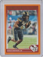 2024 Score #326 Darius Robinson RC Rookie Arizona Cardinals Orange Parallel SP
