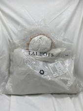 Nwt Talbots White Pebbled Leather Purse Bamboo Handle Removable Adjustable Strap