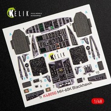 MH-60K Black Hawk interior 3D calcomanías para Italeri kit 2666 KeliK K48050 escala 1:48
